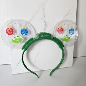 Disney Parks Toy Story Alien Rex Woody Christmas Holiday Light Up‎ Ears Headband